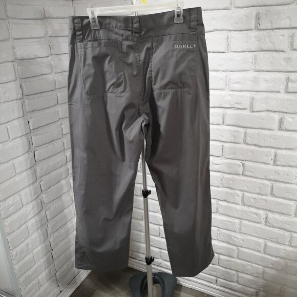 Oakley Men's Size 34 Waist Grey Lightweight Zipper & Button Closure Pants - Picture 2 of 14